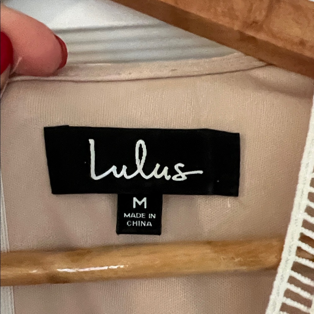 Lulu’s Cream Lace Jumpsuit - Picture 2 of 6